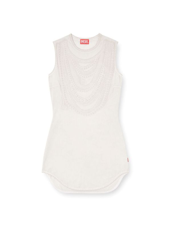 Trompe L'oeil Detail Sleeveless Dress