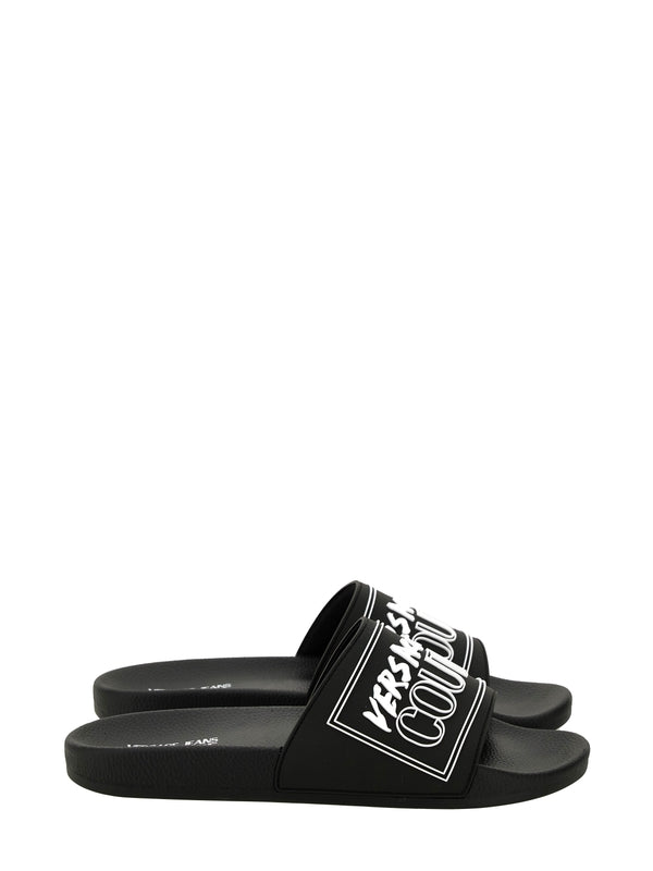 Versace Black Slides
