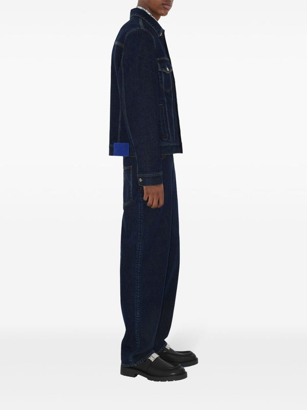 Back Logo Tab Denim Jacket