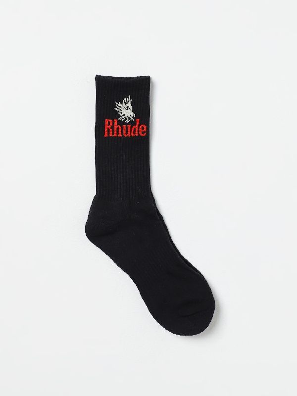 Jacquard Logo High-Top Socks