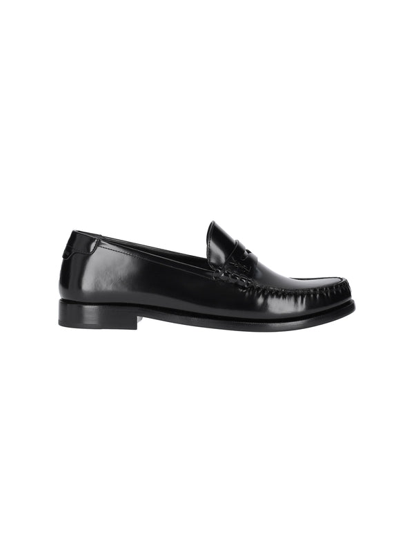Saint Laurent Black Penny Loafer