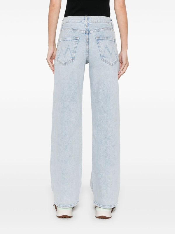 Straight Cotton Denim Pants