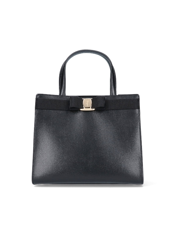 Vara Top Handle Leather Tote Bag