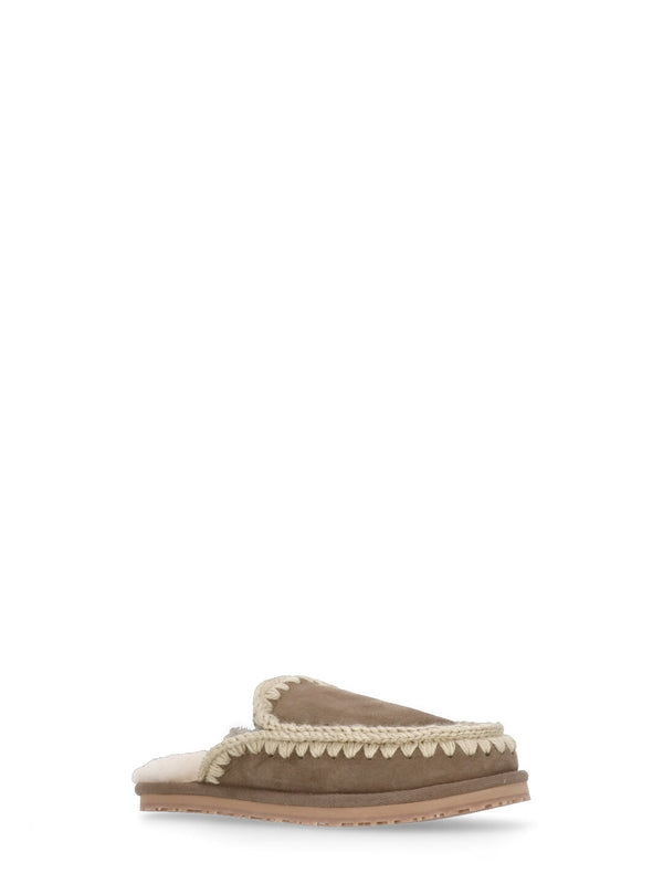 Eskimo Shearling Suede Mules