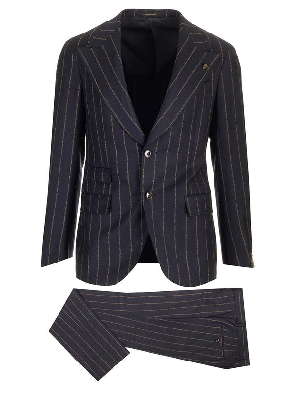 Pinstripe Wool Suit