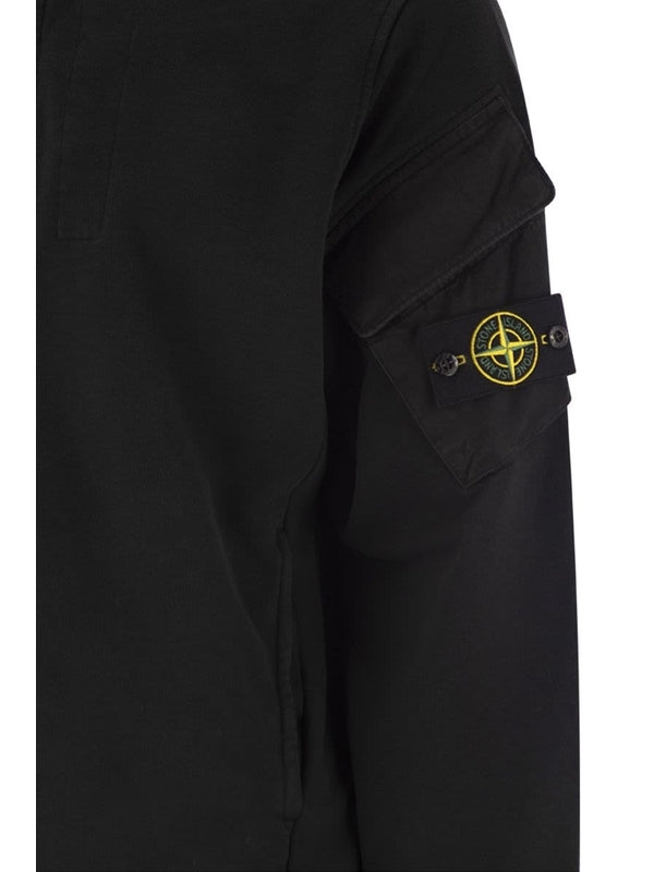 Stone Island Black Hoodies