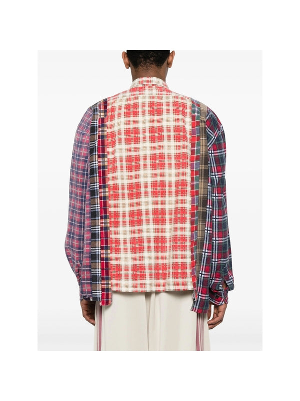 Panel Check Pattern Shirt