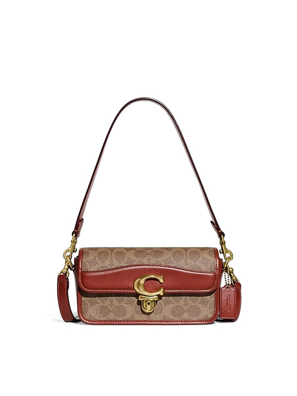 Coach Burgundy Beige Crossbody & Shoulder Bags