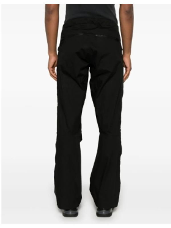 Buckle Belted Side Zip Up Cotton Pants