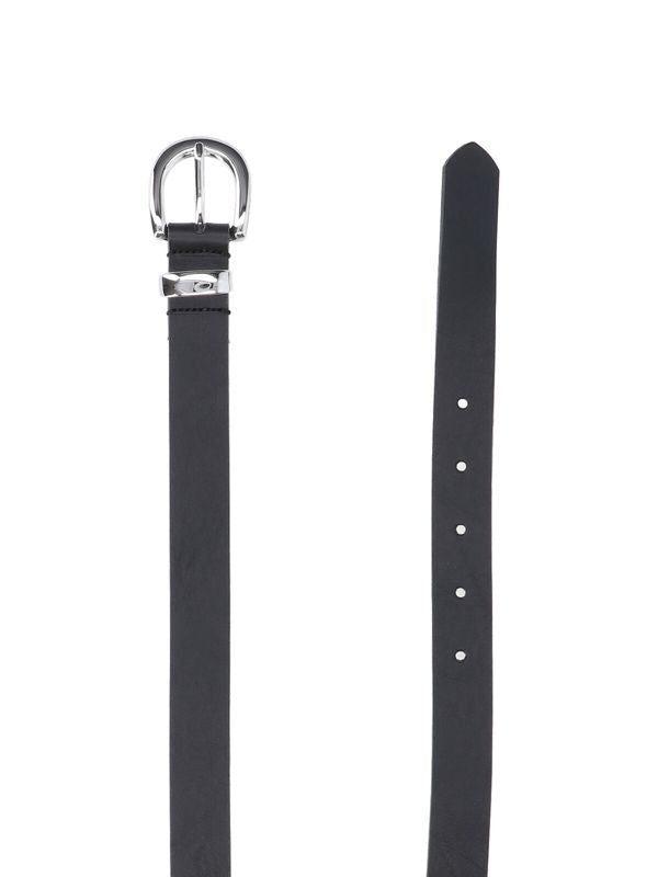 Sunflower Black Leather Belts