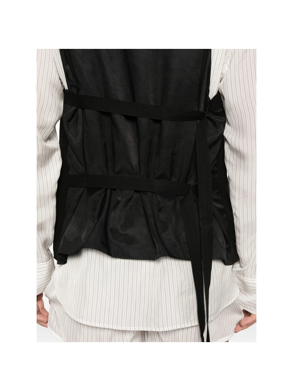 Ann Demeulemeester Black Vests