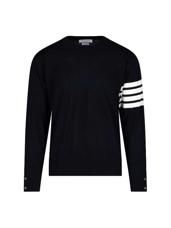 4-Bar Crewneck Knit