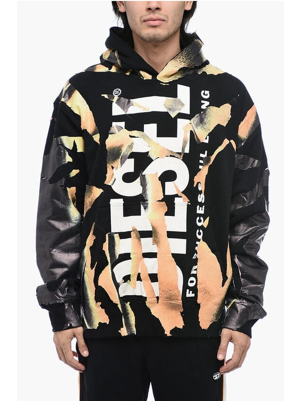 Allover Printing Cotton Hoodie