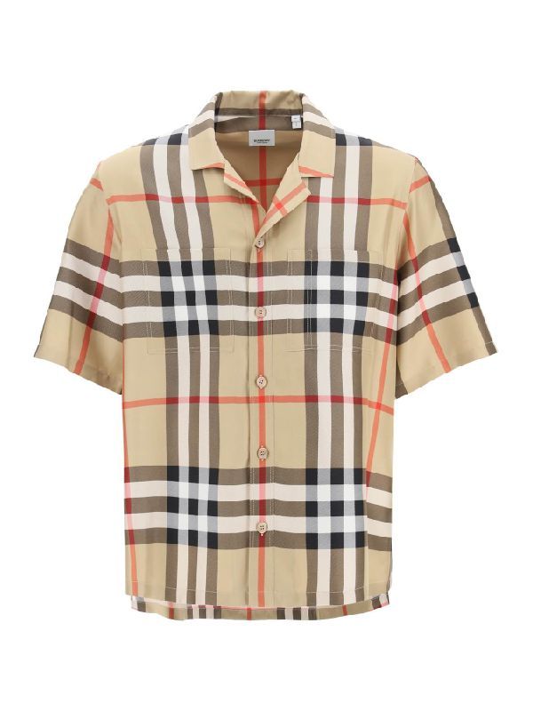 Vintage Check Silk Bowling Shirt