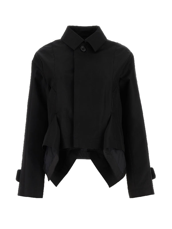 Asymmetric Cotton Blend Jacket