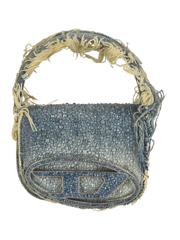 1dr Denim Crystal Shoulder Bag Xs