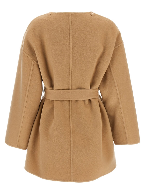 Wool Cashmere
  Belt Cape