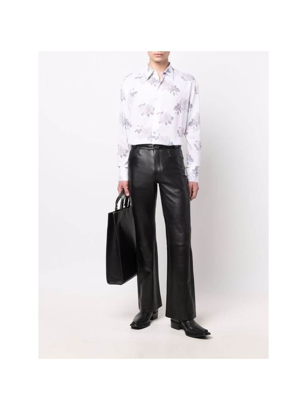 Flare Leather Pants