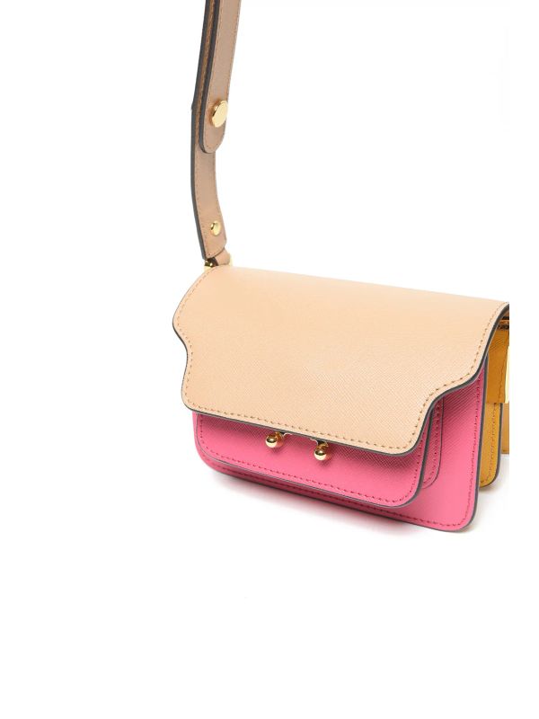 Trunk Colorblock Crossbody Bag