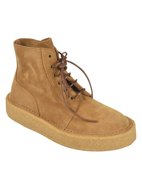 Suede Lace-up Boots