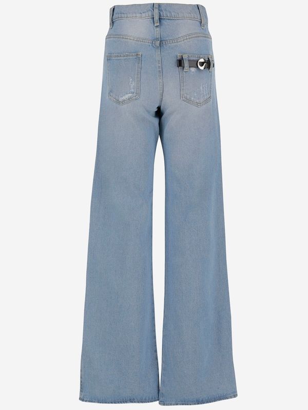 Wide Flare Denim Pants