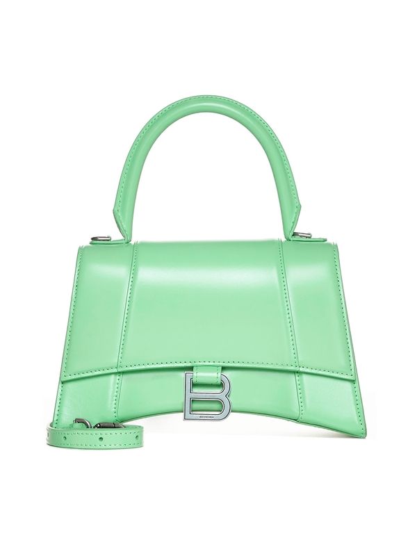 Balenciaga Hourglass Small Green Tote Bags