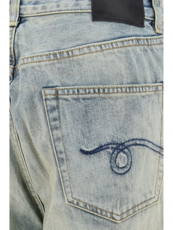 Vintage Washing Denim Pants