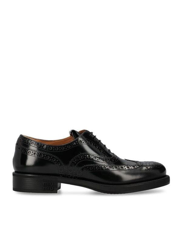 Brogue Leather Lace-up Shoes