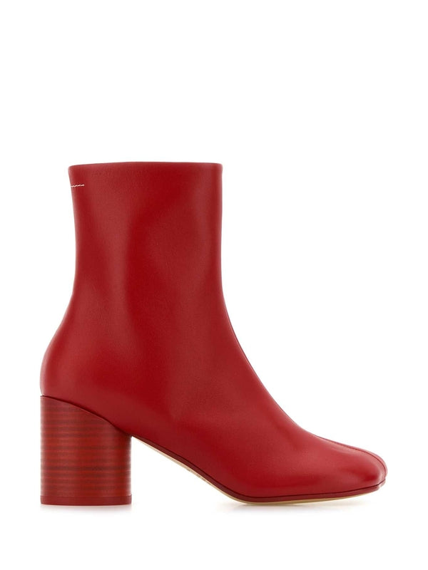 Anatomic Red Leather Ankle Boots