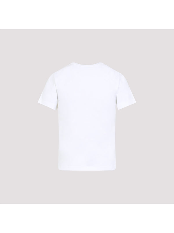 White Cotton Short-Sleeve T-Shirt