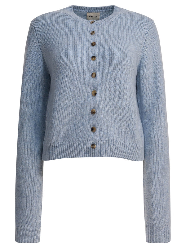 Khaite Blue Cardigans