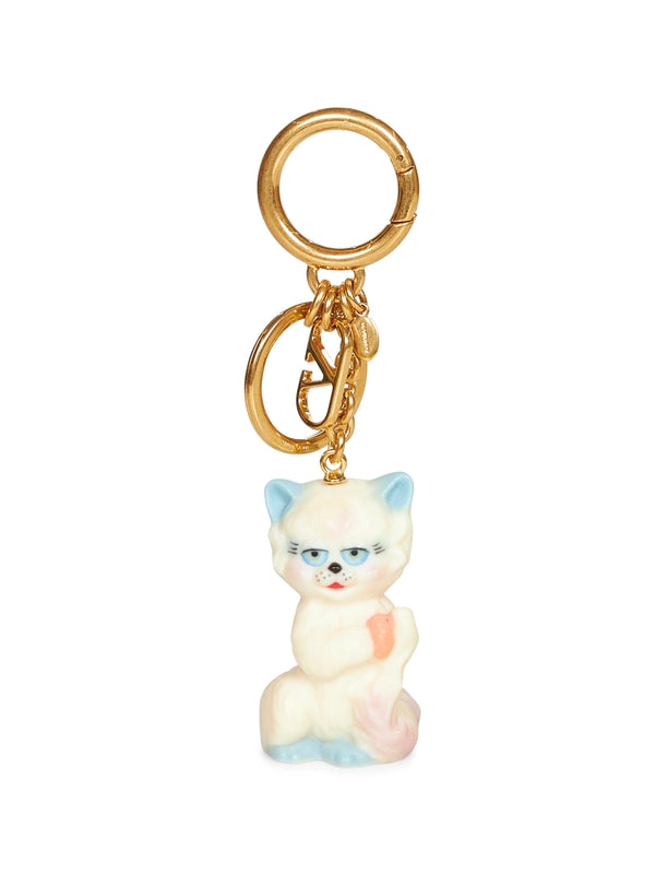 Valentino Gold White Keyrings