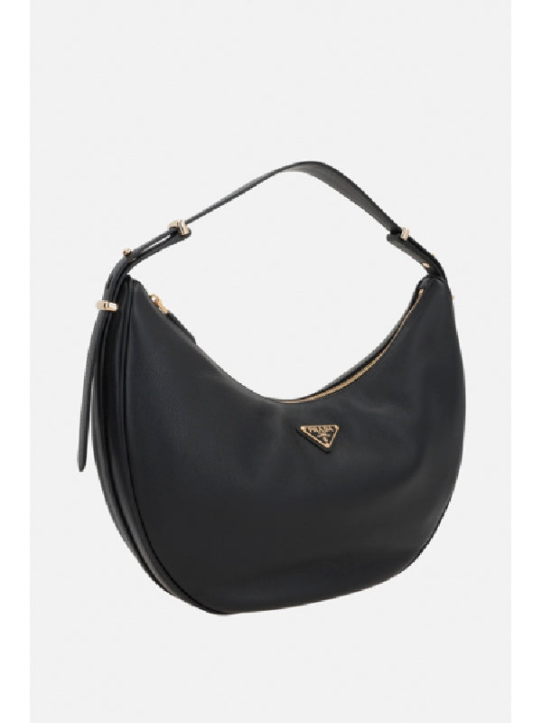 Arque Logo Leather Shoulder
  Bag