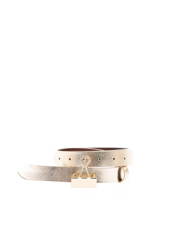 Vetements Gold Leather Belts