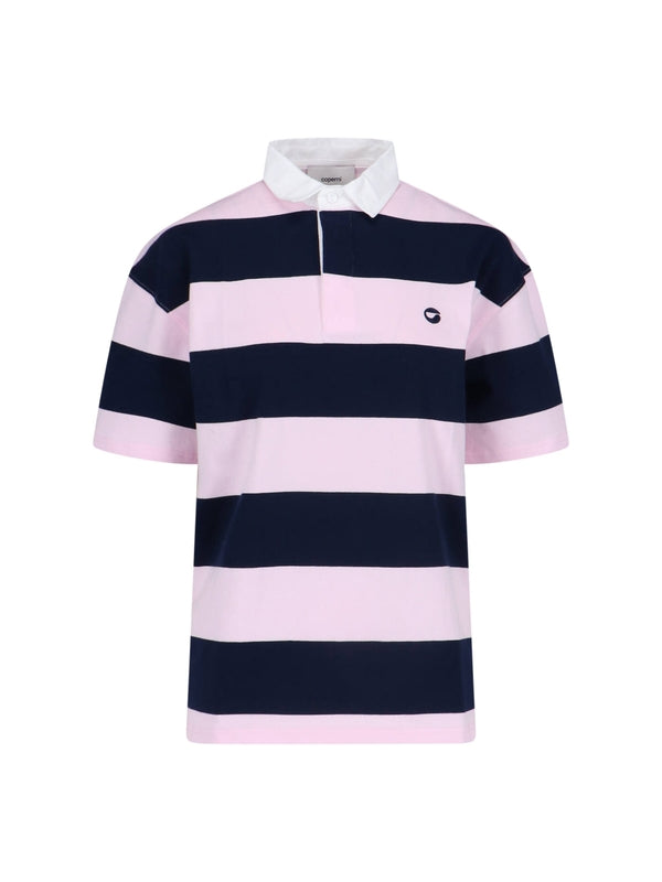 Logo Stripe Polo Shirt