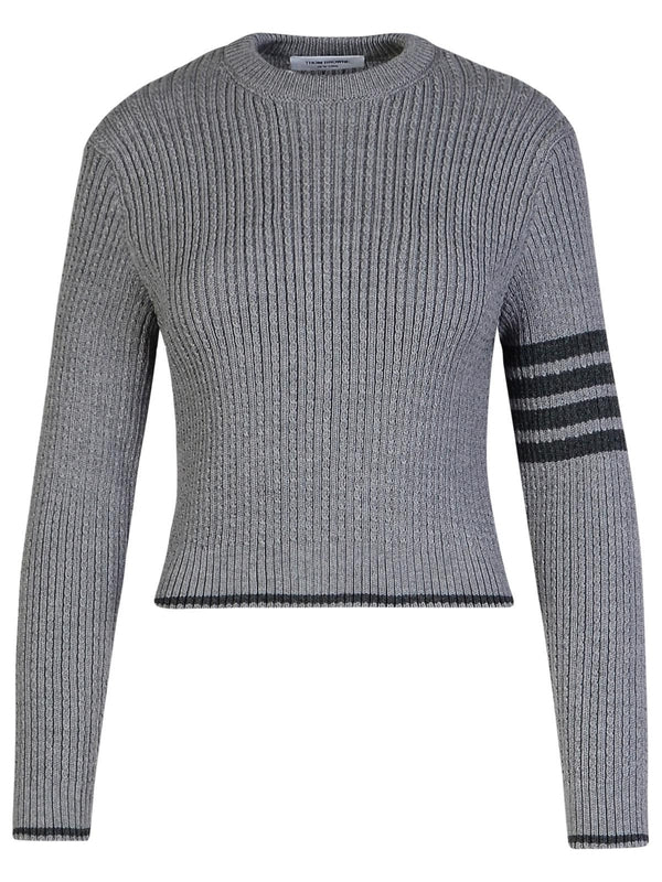 4-bar Wool Rib Knit - Jente