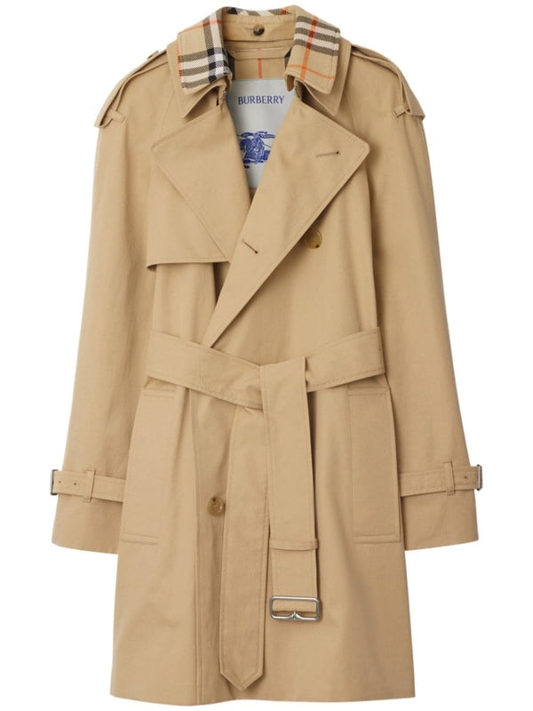 Belt Cotton Double Trench Coat