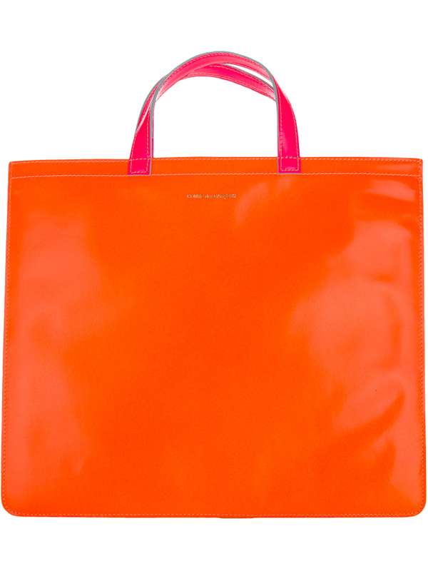 Super Fluo Leather Tote Bag