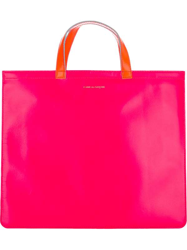 Super Fluo Leather Tote Bag