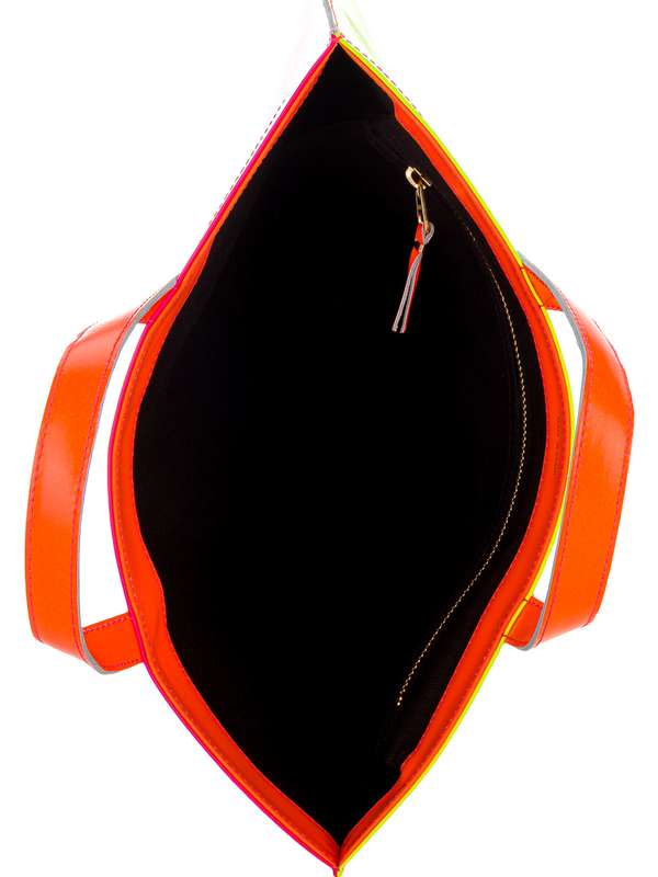 Super Fluo Leather Tote Bag