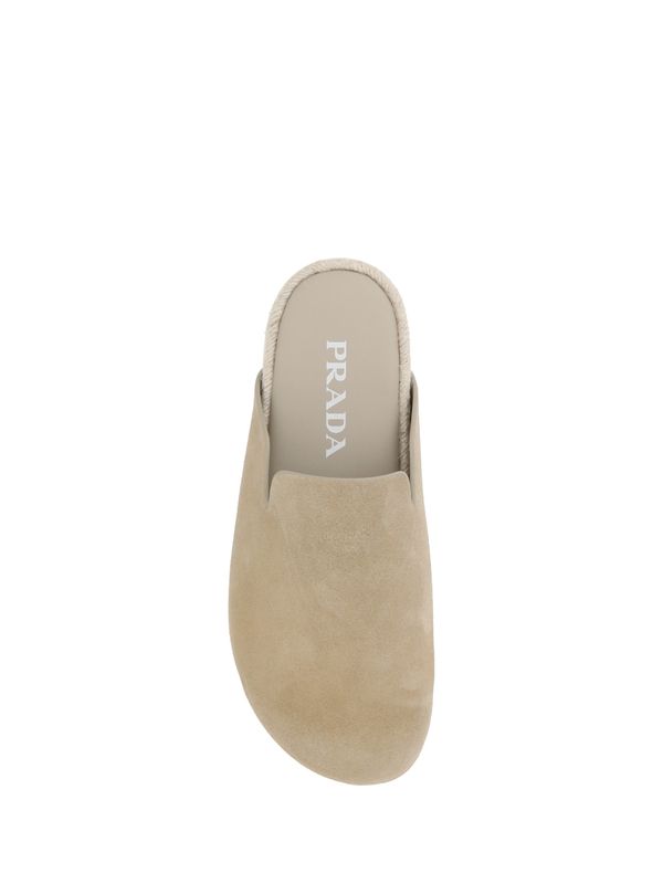 Suede Espadrille Mules