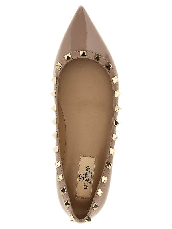 Rockstud
  Leather Flat Shoes