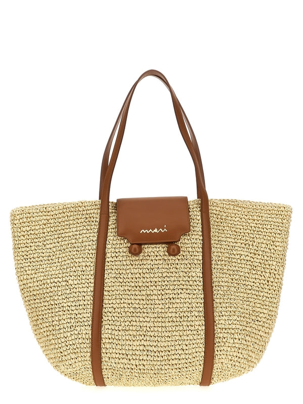 Truncaru
  Raffia Medium Tote Bag