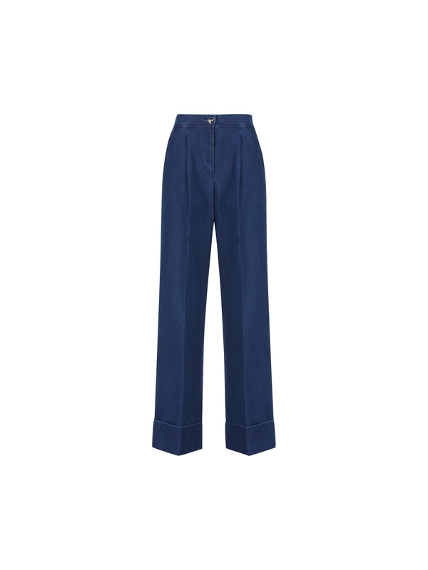 Wide Fit Denim Pants