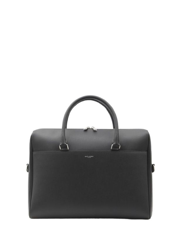 Logo Leather Briefcase