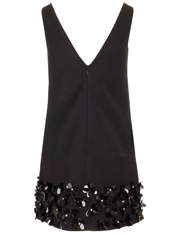 A-line Sequin Embellished Dress