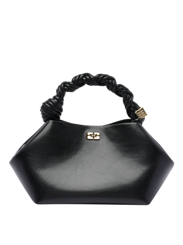 Bou Logo Leather Small Tote Bag