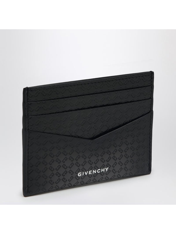 4g Logo Leather Card Wallet