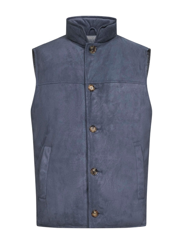 Brunello Cucinelli Blue Vests