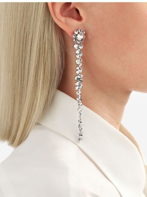 Crystal Detail Drop Earrings